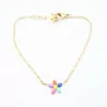 Bracelet acier enfant - fleur