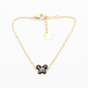 Bracelet acier enfant - papillon