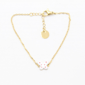Bracelet acier enfant - papillon