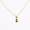Collier acier enfant - abeille