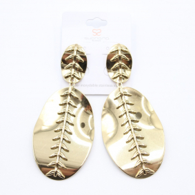 Boucles d'oreilles pendantes en acier