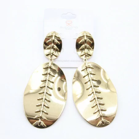 Boucles d'oreilles pendantes en acier