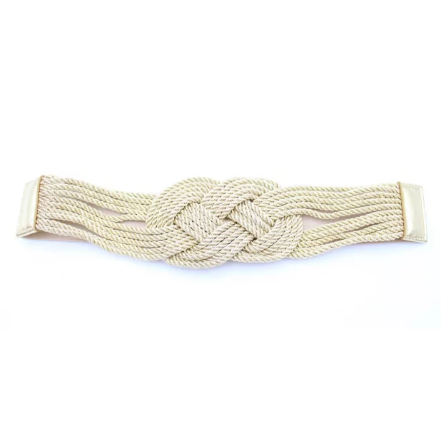Ceinture cordage tressé