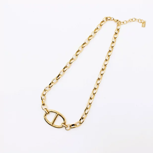 Collier acier inoxydable esprit luxe