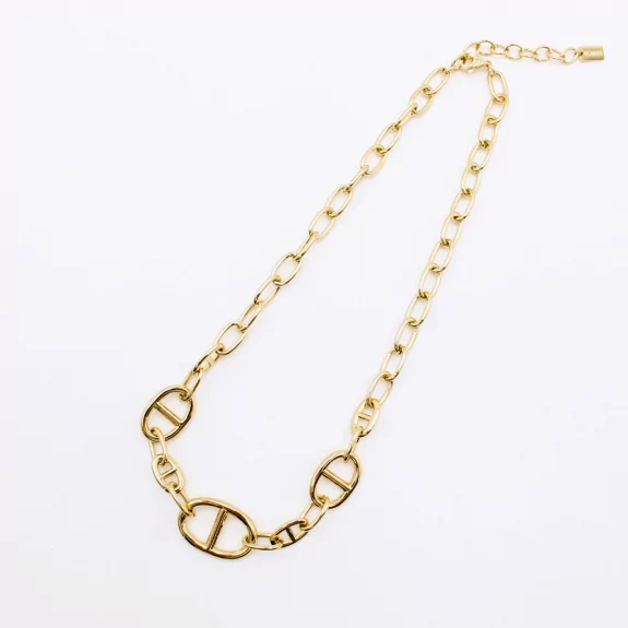 Collier acier inoxydable esprit luxe