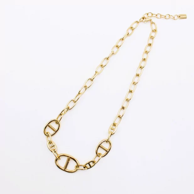 Collier acier inoxydable esprit luxe
