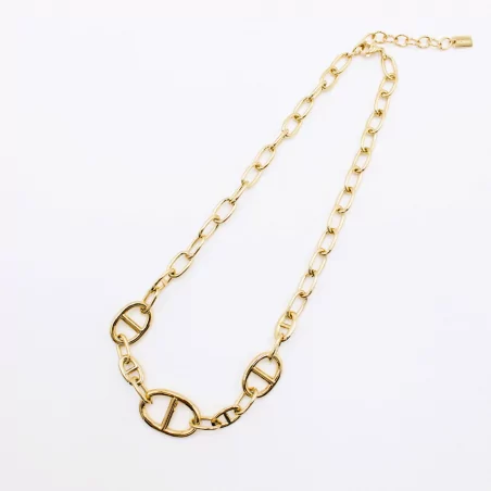 Collier acier inoxydable esprit luxe