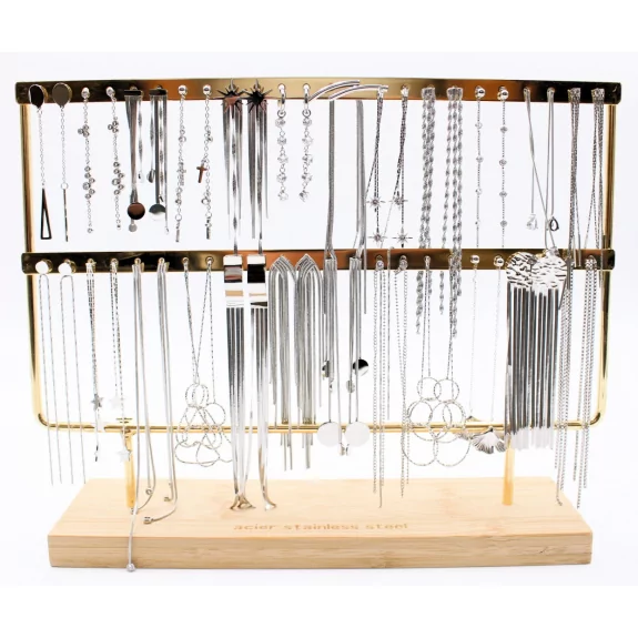 pack de boucles d'oreilles acier