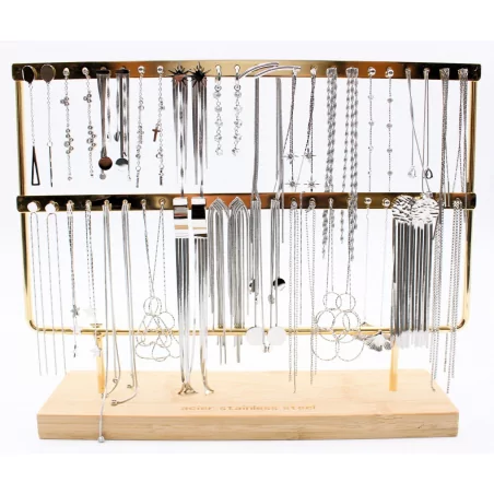 pack de boucles d'oreilles acier