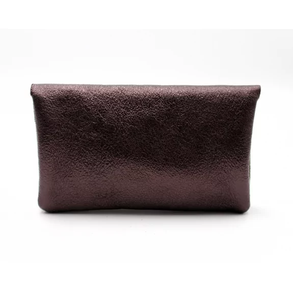 Porte monnaie cuir pailleté et peau