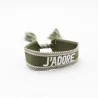 Bracelet en tissus message j'adore