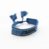 Bracelet en tissus message j'adore
