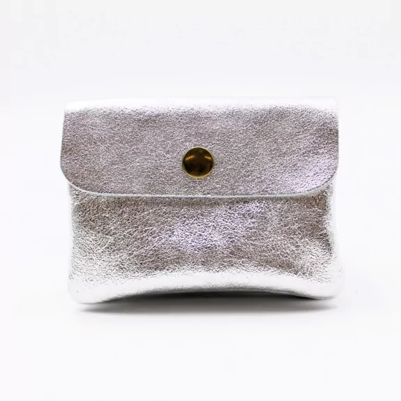 Petit porte monnaie cuir pailleté