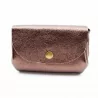Petit porte-monnaie cuir pailleté 3 poches