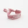 Bracelet en tissus message j'adore