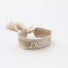 Bracelet en tissus message j'adore