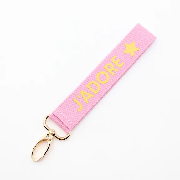 Porte clef message j'adore