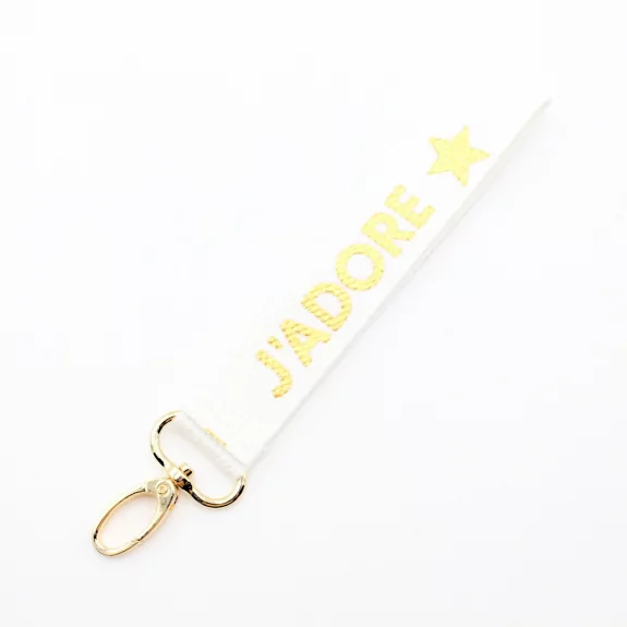 Porte clef message j'adore