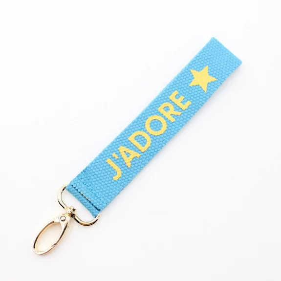Porte clef message j'adore