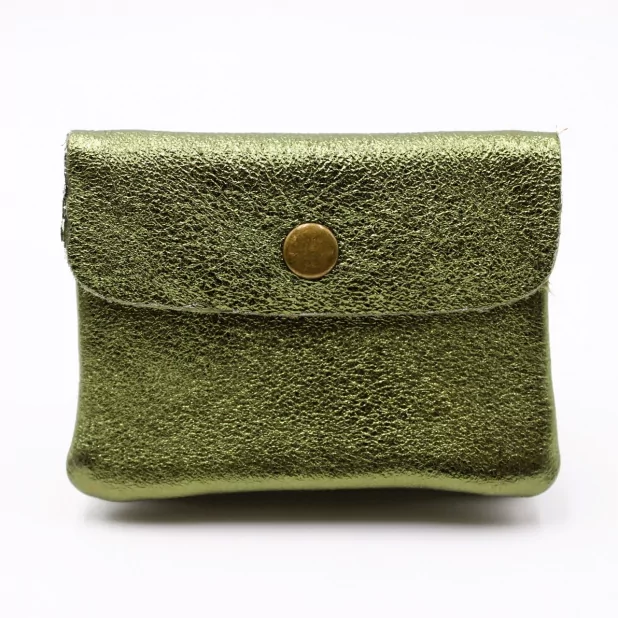 Petit porte monnaie cuir pailleté
