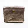 Petit porte monnaie cuir pailleté