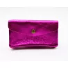Grand porte monnaie cuir pailleté