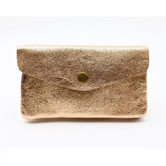 Grand porte monnaie cuir pailleté