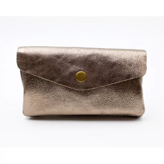 Grand porte monnaie cuir pailleté
