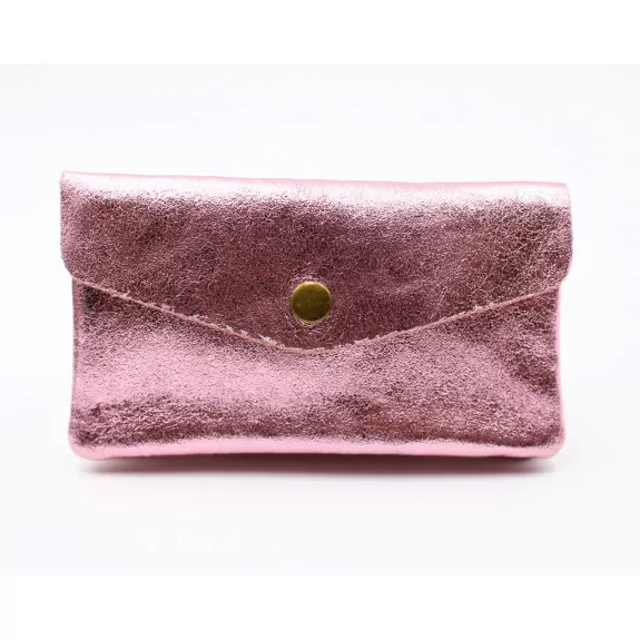 Grand porte monnaie cuir pailleté