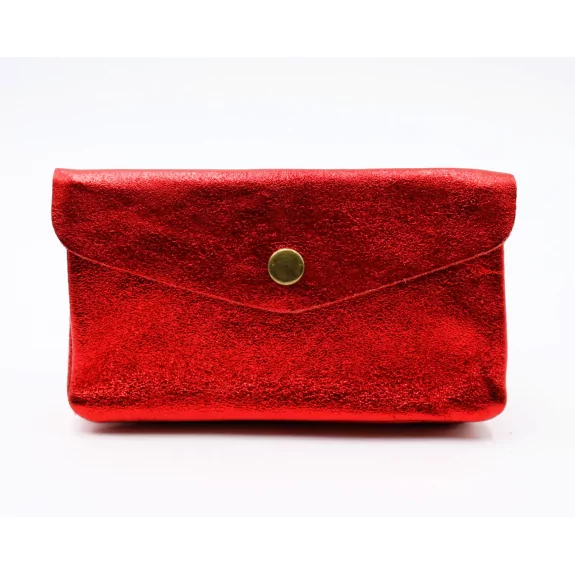 Grand porte monnaie cuir pailleté