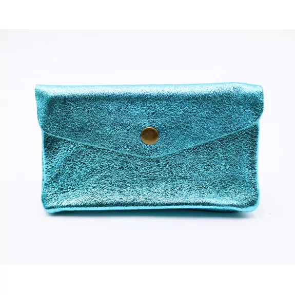 Grand porte monnaie cuir pailleté